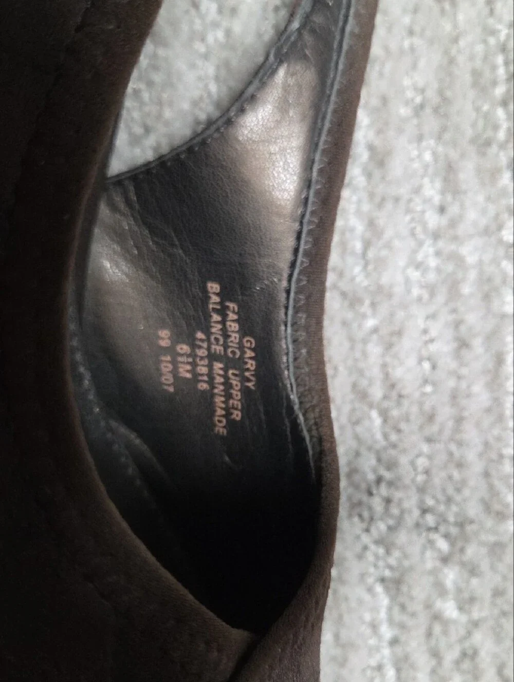 Liz Claiborne Dark Brown Fabric Slingback Heels